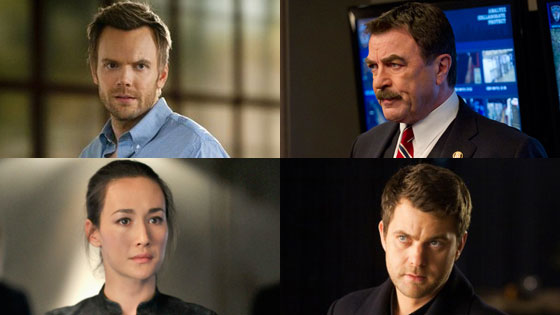 Joel McHale, Community Maggie Q, Nikita Joshua Jackson, Fringe Tom Selleck, Blue Bloods, DVR Deathmatch Joel McHale, Community Maggie Q, Nikita Joshua Jackson, Fringe Tom Selleck, Blue Bloods, DVR Deathmatch